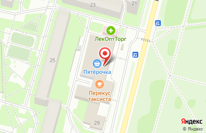 Магазин овощей и фруктов в Петродворцовом районе на карте
