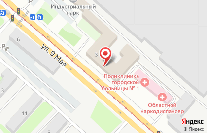Банкомат КУБ на улице 9 Мая на карте