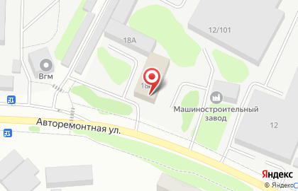 Кафе Бумеранг на Авторемонтной улице на карте