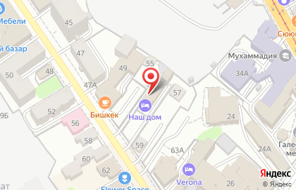 Сауна На Нариманова в Вахитовском районе на карте