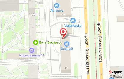 Оптовая фирма на проспекте Космонавтов на карте
