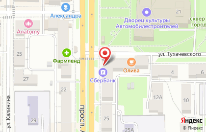 Почта Банк в Челябинске на карте
