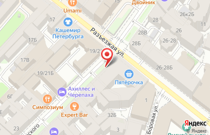 Столовая Сытный дворик на улице Достоевского на карте