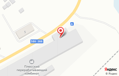 Плюсский перерабатывающий комбинат на карте