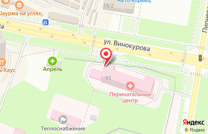 Новочебоксарский медицинский центр на улице Винокурова на карте