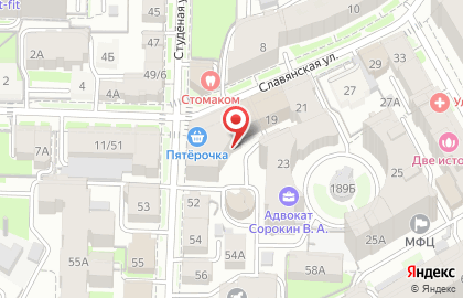 Бенико на Славянской улице на карте