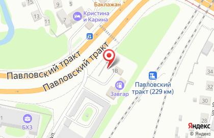 Шиномонтажная мастерская в Железнодорожном районе на карте