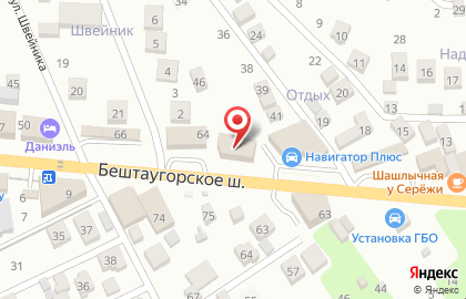 Магазин 1-й обойный на Бештаугорском шоссе на карте