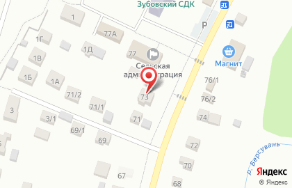 Зубовский сельский совет на карте